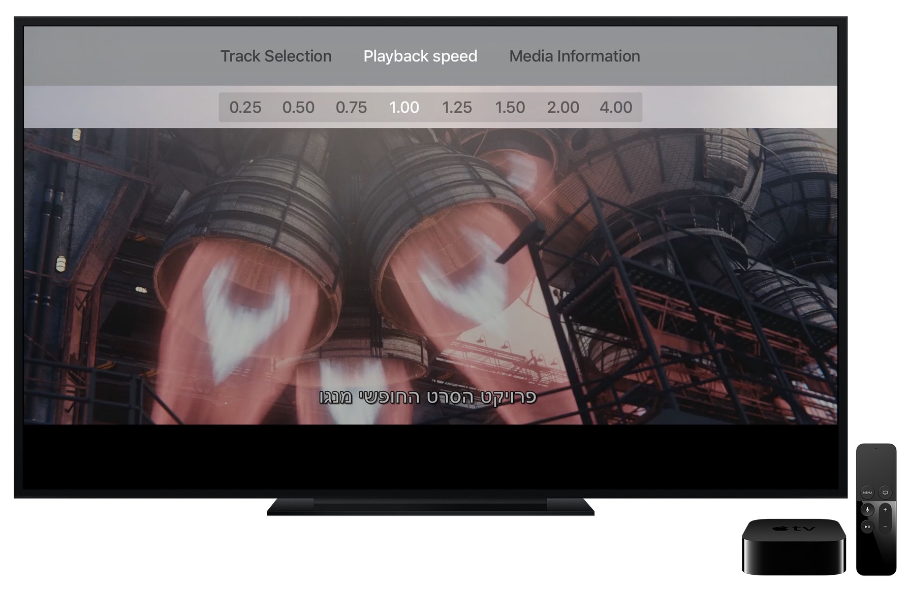 VLC playback screen